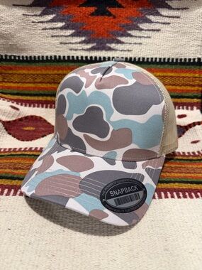 Neutral Camo Snapback Trucker Hat